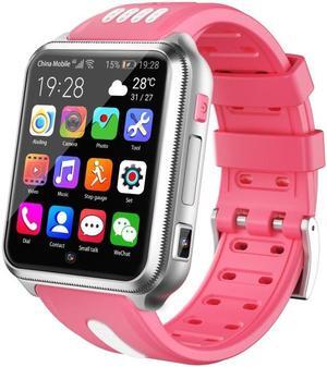 H1 1.54 inch Full-fit Screen Dual Cameras Smart Phone Watch, Support SIM Card / GPS Tracking / Real-time Trajectory / Temperature Monitoring(Black Grey) (Silver Pink)