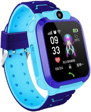Q120 1.44 inch Color Screen Smartwatch for Children IP67 Waterproof, Support LBS Positioning / Two-way Dialing / One-key First-aid / Voice Monitoring / Setracker APP (Blue) Black