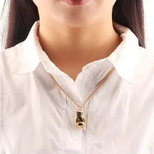 Punk Retro Mini Boxing Glove Necklace (gold) Gold