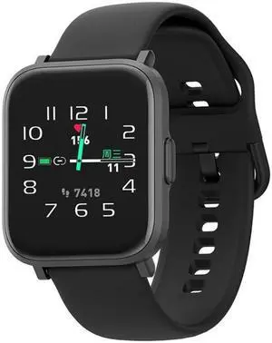 CS201 Fashion Sports IP68 Waterproof Smart Bluetooth Watch, Support Heart Rate Monitoring & Blood Oxygen Monitoring & Sleep Monitoring & Exercise Monitoring (Black)