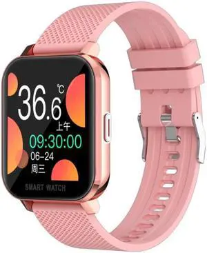 MT28 1.54 inch TFT Screen IP67 Waterproof Business Sport Silicone Strip Smart Watch, Support Sleep Monitor / Heart Rate Monitor / Blood Pressure Monitoring Silicone Strip (Rose Gold)