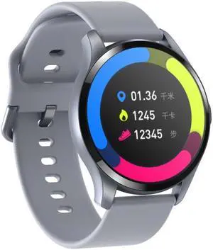 T88 1.28 inch TFT Color Screen IP67 Waterproof Smart Watch, Support Body Temperature Monitoring / Sleep Monitoring / Heart Rate Monitoring (Grey)