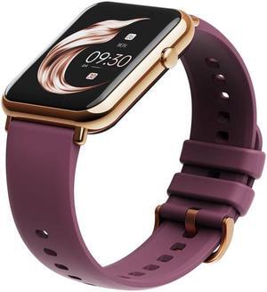 Q19 Pro IP67 Waterproof 1.69 inch Smartwatch (Gold+Burgundy)