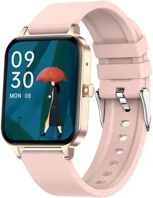 MX7 1.69 inch IPS Touch Screen IP68 Waterproof Smart Watch, Support Sleep Monitoring / Heart Rate Monitoring / Bluetooth Call / Body Temperature Monitoring (Rose Gold)