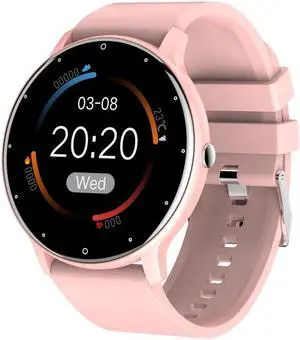 ZL02 1.28 inch Touch Screen IP67 Waterproof Smart Watch, Support Blood Pressure Monitoring / Sleep Monitoring / Heart Rate Monitoring (Rose Gold)