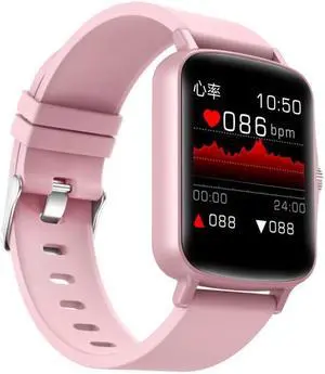 PTone 1.44 inch HD Touch Screen IP67 Waterproof Smart Watch, Support Sleep Monitoring / Heart Rate Monitoring / Blood Pressure Monitoring(Pink) (Pink)