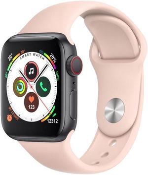 H55Pro 1.4 inch TFT Screen Smart Bluetooth Watch, Support Sleep Monitor / Heart Rate Monitor / Blood Pressure Monitor, Style: Silicone Strap Style: Silicone Strap(Pink) (Pink)