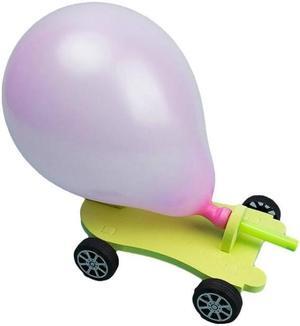 3 PCS DIY Balloon Recoil Car Creative Scientific Children Educational Reaction Car