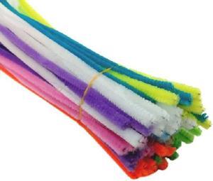 100 PCS Plush Stick Children Educational Toys Handmade Materials, Random Color Delivery