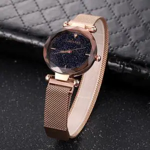 CAGARNY 6877 Water Resistant Fashion Women Quartz Wrist Watch with Stainless Steel Band (Gold)