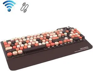 Mofii GEEZER G7 107 Keys Wired / Wireless / Bluetooth Three Mode Mechanical Keyboard, Cable Length: 1.5m (Brown)