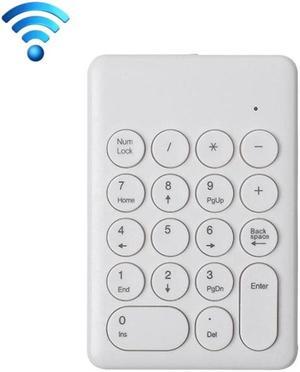 269 ??18 Keys Wireless Mini Numeric Keypad Accounting Bank Engineering Keypad Wireless (White) (White)