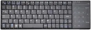 K-07 ABS Wireless Chargeable Bluetooth Touch Keyboard(Black)