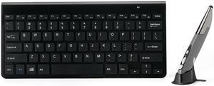 KM-909 2.4GHz Smart Stylus Pen Wireless Optical Mouse + Wireless Keyboard Set (Black)