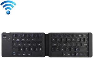 K018 USB Charging Foldable 67 Keys Bluetooth Wireless Keyboard (Black)