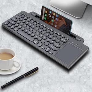2.4G Bluetooth Wireless Keyboard With Card Slot Bracket With Touchpad With Touchpad