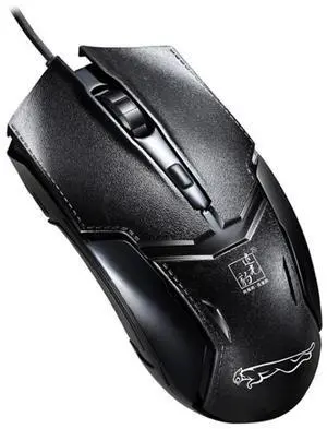 179 USB 1600DPI Three-speed Adjustable Wired Optical Gaming Mouse, Length: 1.3m(Black)