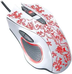 ZGB 169 USB 2400DPI Four-speed Adjustable LED Backlight Wired Optical E-sport Gaming Mouse with Counter Weight, Length: 1.45m(White)