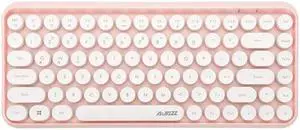 Ajazz 308I Tablet Mobile Phone Computer Household Office Wireless Keyboard (Pink)