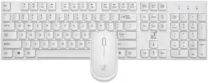 ZGB 8820 Candy Color Wireless Keyboard + Mouse Set (White)