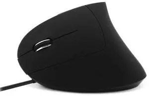 CM0093 Wired Version 2.4GHz Three-button Vertical Mouse for Left-hand, Resolution: 1000DPI / 1200DPI / 1600DPI, Cable Length1.7m(Black)