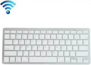 K09 Ultrathin 78 Keys Bluetooth 3.0 Wireless Keyboard (White)