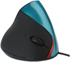 JSY-12 5 Keys USB Wired Vertical Mouse Ergonomic Wrist Brace Optical Mouse (Blue)