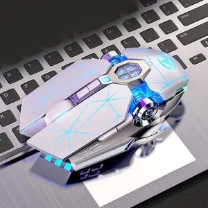 YINDIAO 3200DPI 4-modes Adjustable 7-keys RGB Light Wired Gaming Mechanical Mouse, Style: Silent Version(White)