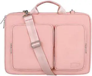 ST11 Polyester Thickened Laptop Bag with Detachable Shoulder Strap, Size:13.3 inch, Size:13.3 inch (with Strap) (Pink)
