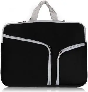 T228 Diving Material Computer Bag Multi-pocket Laptop Liner Bag, Size: 17 Inch, Size:17 Inch (Black)