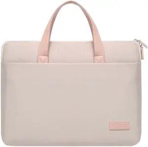 For MacBook 15.6-16.1 Inches MAHOO 10188 Ultra-Thin Hand Computer Bag Messenger Laptop Bag, Color:Khaki, Size:Khaki