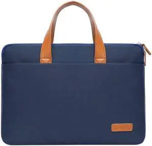 For MacBook 15.6-16.1 Inches MAHOO 10188 Ultra-Thin Hand Computer Bag Messenger Laptop Bag, Color:Dark Blue, Size:Dark Blue