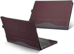 Laptop PU Leather Protective Case For IdeaPad C340 14 inch For IdeaPad C340 14 inch (Wine Red)