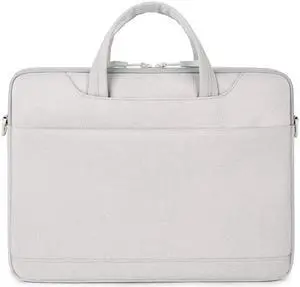 For 13.3-14 inch Laptop Multi-function Laptop Single Shoulder Bag Handbag (Grey)