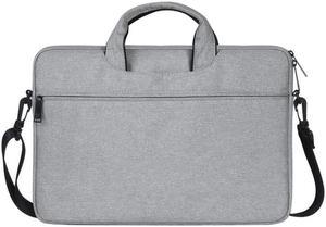 ST01S Waterproof Oxford Cloth Hidden Portable Strap One-shoulder Handbag for 14.1 inch Laptops (Light Grey)