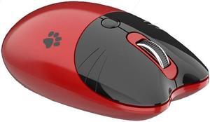 M3 3 Keys Cute Silent Laptop Wireless Mouse, Spec: Bluetooth Wireless Version (Red) Bluetooth Wireless Version (Red)