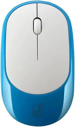 ZGB 360 2.4G Computer Laptop Wireless Chargeable Mini Mouse 1000dpi (Blue) Black