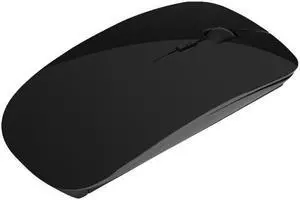 MF-822 2.4G Wireless Mouse 4 Keys Mute Office Ultra-Thin Mouse (Black)
