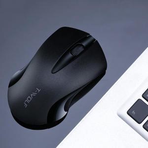T-WOLF Q2 3-Buttons 1200 DPI 2.4GHz Wireless Mouse (Black)  Black