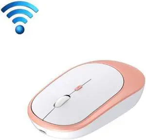 M030 4 Keys 1600DPI Laptop Office Mute Mouse, Style: Dual Mode (Pink) Dual Mode (Pink)