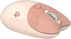 M3 3 Keys Cute Silent Laptop Wireless Mouse, Spec: Bluetooth Wireless Version (Milk Tea) Bluetooth Wireless Version (Milk Tea)