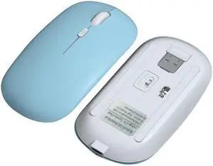 FOREV FVW312 1600dpi Bluetooth 2.4G Wireless Dual Mode Mouse Bluetooth + 2.4G(Blue) (Blue) Black