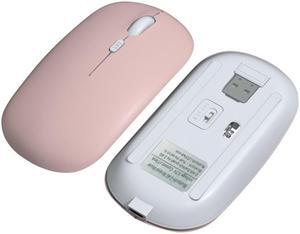 FOREV FVW312 1600dpi Bluetooth 2.4G Wireless Dual Mode Mouse Bluetooth + 2.4G(Pink) (Pink)