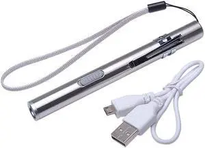 Pen Design USB Rechargeable Flashlight Powerful Mini LED Lamp