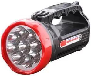 5W 9 LEDs Rechargeable Strong LED Flashlight 2-Modes Outdoors Searchlight