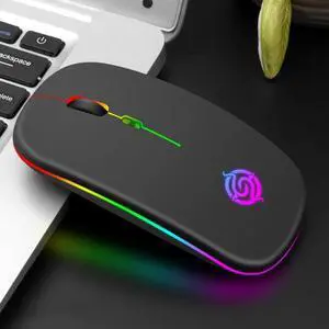 K-Snake BM110 RGB Lighting Effect Wireless Bluetooth Mouse (Black)