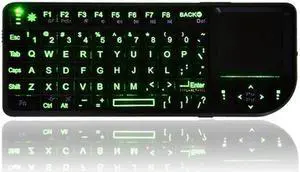 A8 Mini Wireless Mouse And Keyboard With Laser Touchpad Keyboard, Colour: English Colorful Backlight, Size:English Colorful Backlight