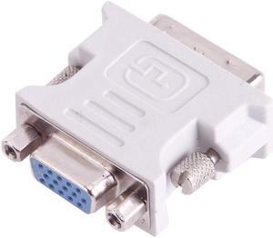 DVI-I Male Dual-Link 24 + 5 to 15 Pin VGA Female Video Monitor Adapter Converter(Grey)