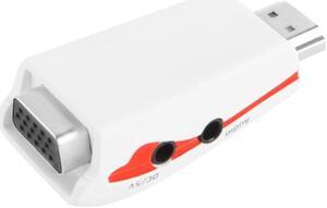Full HD 1080P HDMI to VGA Adapter for Power and Audio
