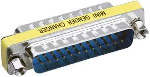 DB25 25 Pin Male to Male Mini Gender Changer Adapter
